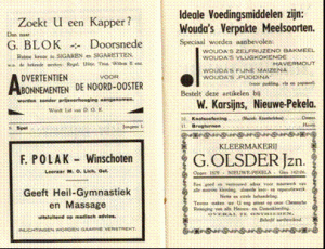 Blz. uit programmaboekje D.O.K. 1936