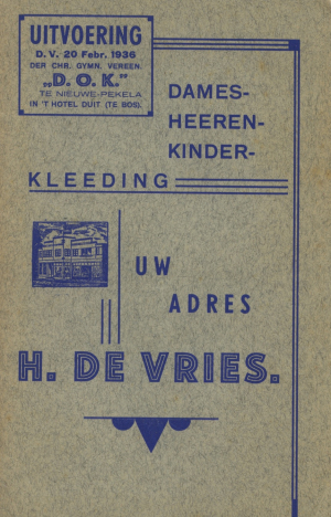 Programmeboekje D.O.K 1936